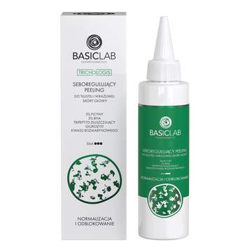 Sebumregulierendes Kopfhaut‑Peeling für fettige und empfindliche Haut, 5% Ficin, 3% BHA, exfolierendes Tripeptid, Rosmarinylglucosid 