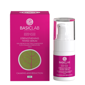 Stärkendes Getöntes Serum für Couperose und Empfindliche Haut, 10% EGF-Wachstumsfaktorkomplex, 0,5% Vitamin-K-Derivate, CICA, 15 ml