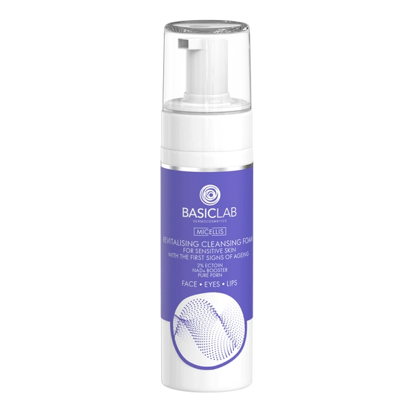 Revitalisierender Reinigungsschaum für empfindliche Haut mit ersten Altersanzeichen – 2% Ectoin, NAD+Booster, reines PDRN