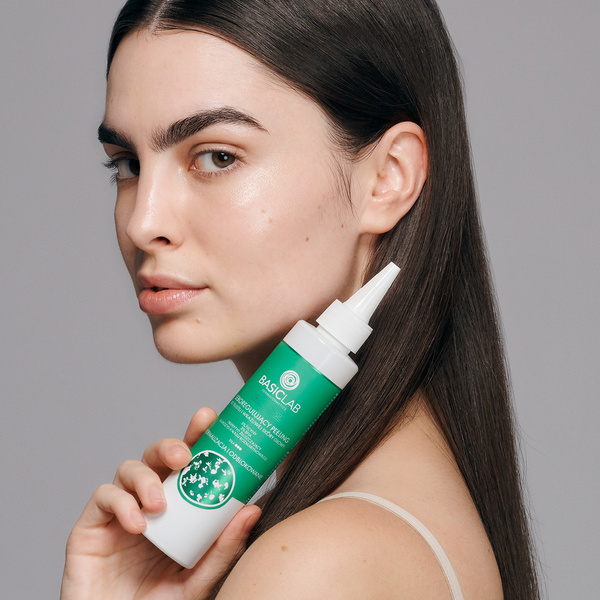 Sebumregulierendes Kopfhaut‑Peeling für fettige und empfindliche Haut, 5% Ficin, 3% BHA, exfolierendes Tripeptid, Rosmarinylglucosid 